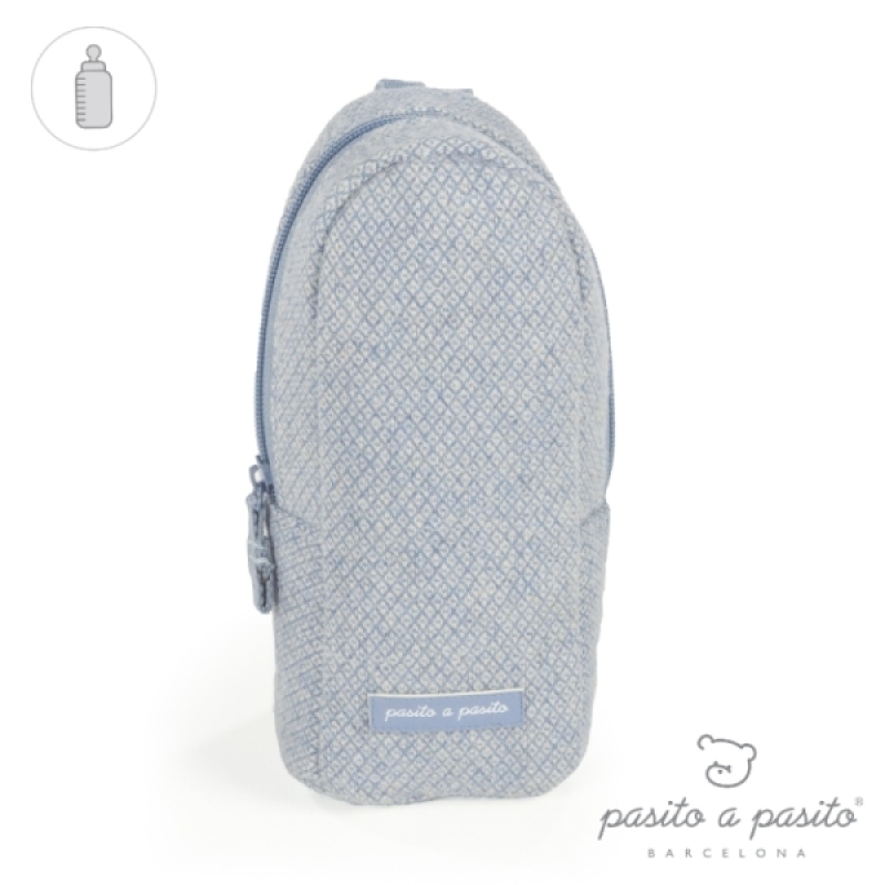 Porte Biberon Bohemian Bleu Pasito A Pasito Porte Biberon Bohemian Bleu de chez Pasito A Pasito, collection Fin de Collection Pasito