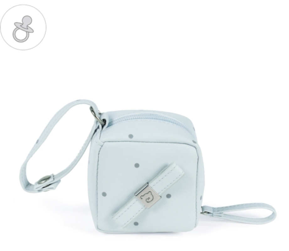 Porte Sucette Bleu Glacé Chelsea Pasito A Pasito Porte Sucette Bleu Glacé Chelsea de chez Pasito A Pasito, collection Chelsea