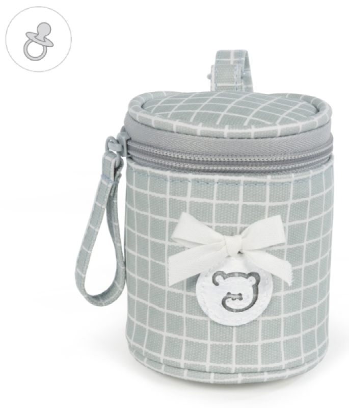 Porte Sucette Miel Gris Pasito A Pasito Porte Sucette Miel Gris de chez Pasito A Pasito, collection Miel