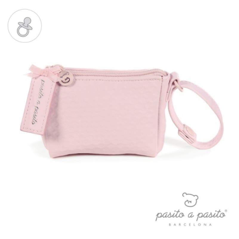 Porte Sucette New Cotton Rose Pasito A Pasito Porte Sucette New Cotton Rose de chez Pasito A Pasito, collection Fin de Collection Pasito