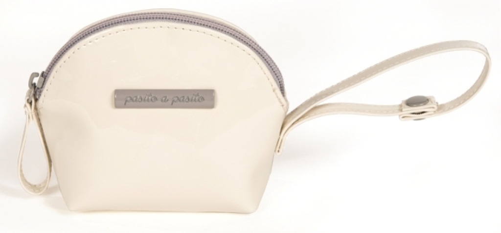 Porte Sucette Tweed Baby Vernis Beige Pasito A Pasito Porte Sucette Tweed Baby Vernis Beige de chez Pasito A Pasito, collection Fin de Collection Pasito