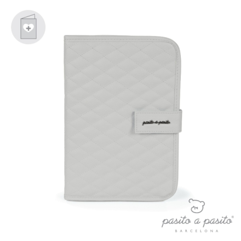 Pasito A Pasito Protège Carnet de Santé Inés Gris Pasito A Pasito Protège Carnet de Santé Inés Gris