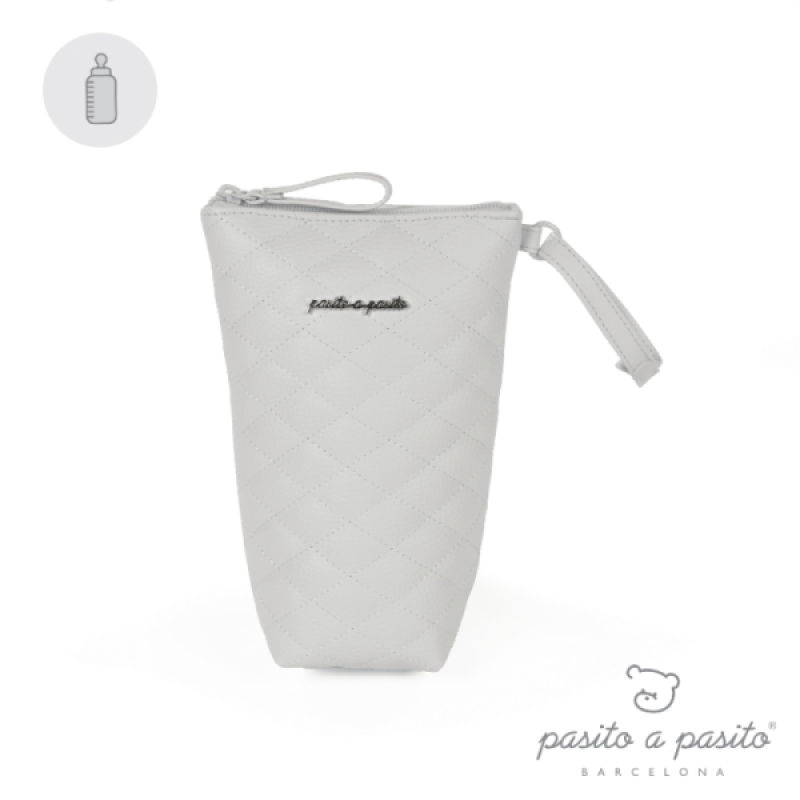 Pasito A Pasito Range biberon matelassé Inés Gris Pasito A Pasito Range biberon matelassé Inés Gris