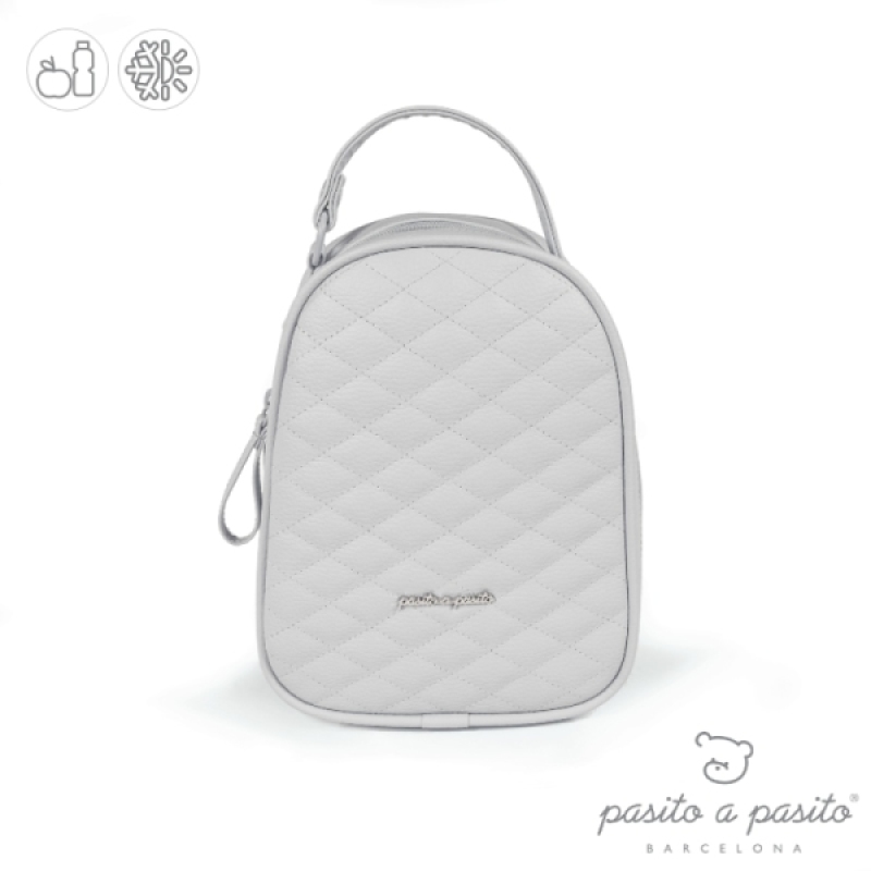 Pasito A Pasito Sac à Gouter matelassé Inés Gris Pasito A Pasito Sac à Gouter matelassé Inés Gris