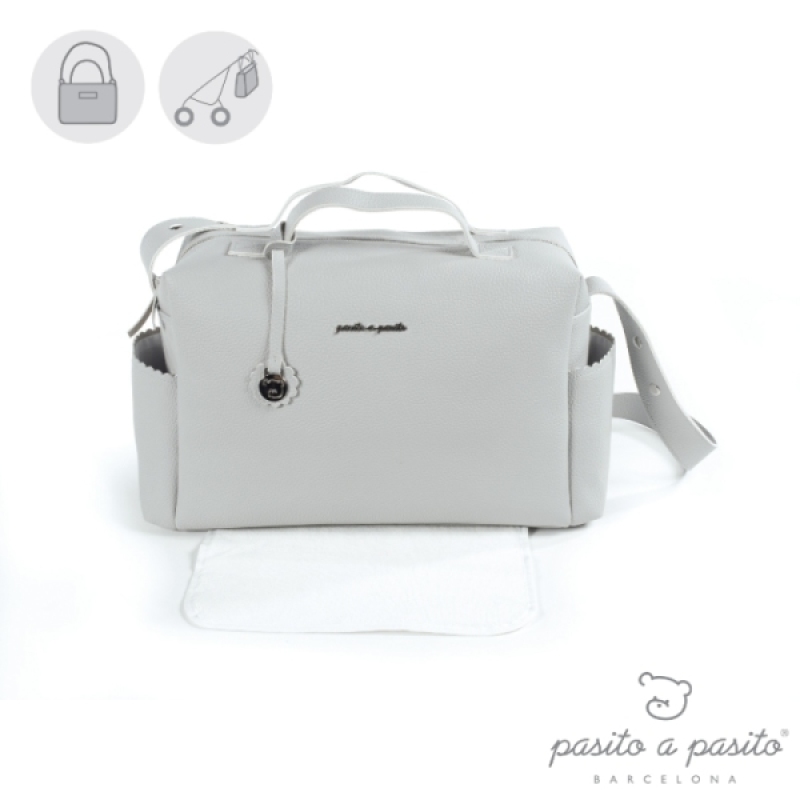 Sac à Langer Biscuit Gris Pasito A Pasito Sac à Langer Biscuit Gris de chez Pasito A Pasito, collection Biscuit