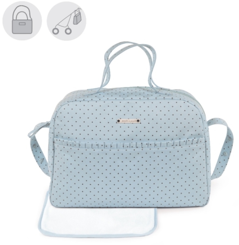 Sac à Langer Bleu Triana Pasito A Pasito Sac à Langer Bleu Triana de chez Pasito A Pasito, collection Triana