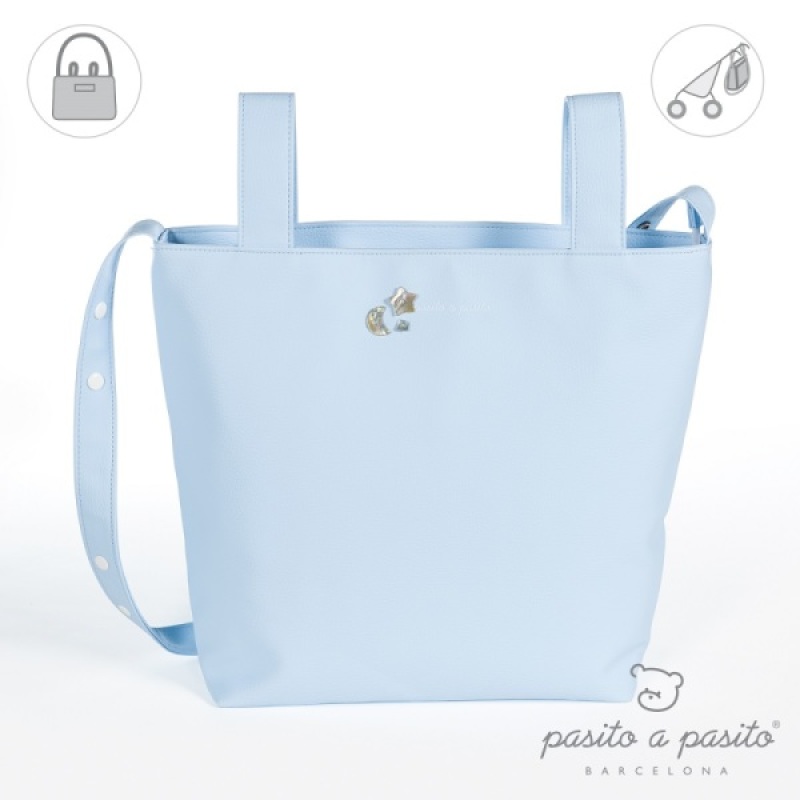 Sac à Langer Elodie Bleu Pasito A Pasito Sac à Langer Elodie Bleu de chez Pasito A Pasito, collection Fin de Collection Pasito