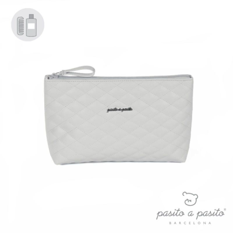 Trousse de Toilette Inés Gris Pasito A Pasito Trousse de Toilette Inés Gris de chez Pasito A Pasito, collection Inés