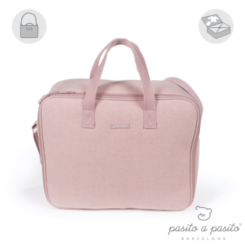 Valise de Maternité Bohemian Rose Pasito A Pasito Valise de Maternité Bohemian Rose de chez Pasito A Pasito, collection Fin de Collection Pasito