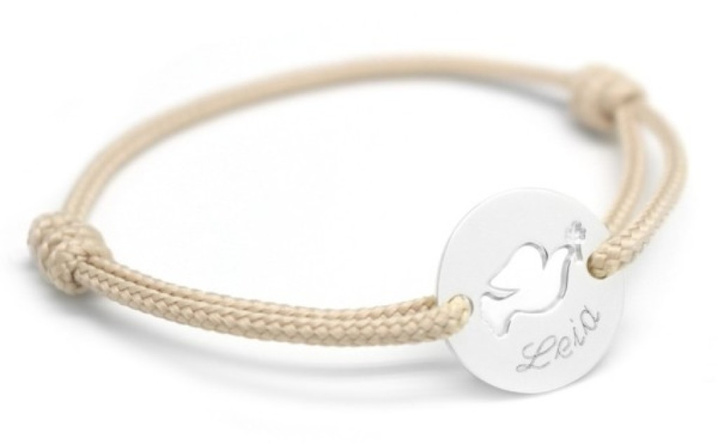 Petits Trésors Bracelet Mini Jeton Colombe Argent Petits Trésors Bracelet Mini Jeton Colombe Argent