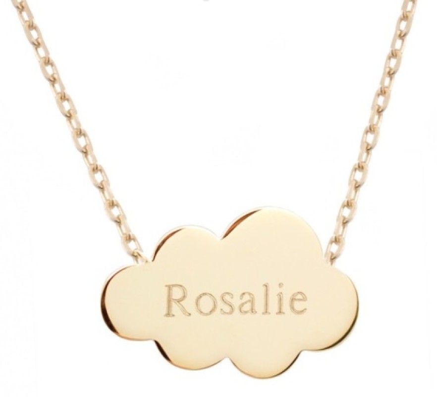 Collier Nuage Plaqué Or Petits Trésors Collier Nuage Plaqué Or de chez Petits Trésors, collection Pendentifs Chaine
