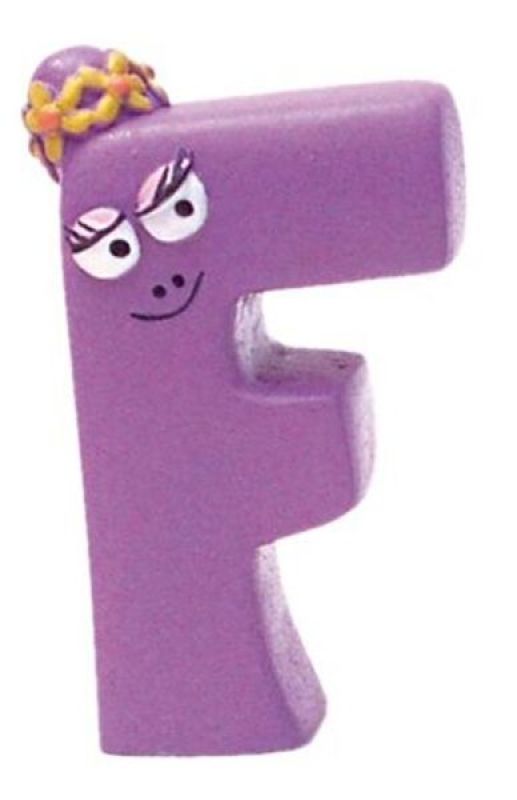 Figurine Lettre F Barbabelle Plastoy Figurine Lettre F Barbabelle de chez Plastoy, collection Les Barbapapa