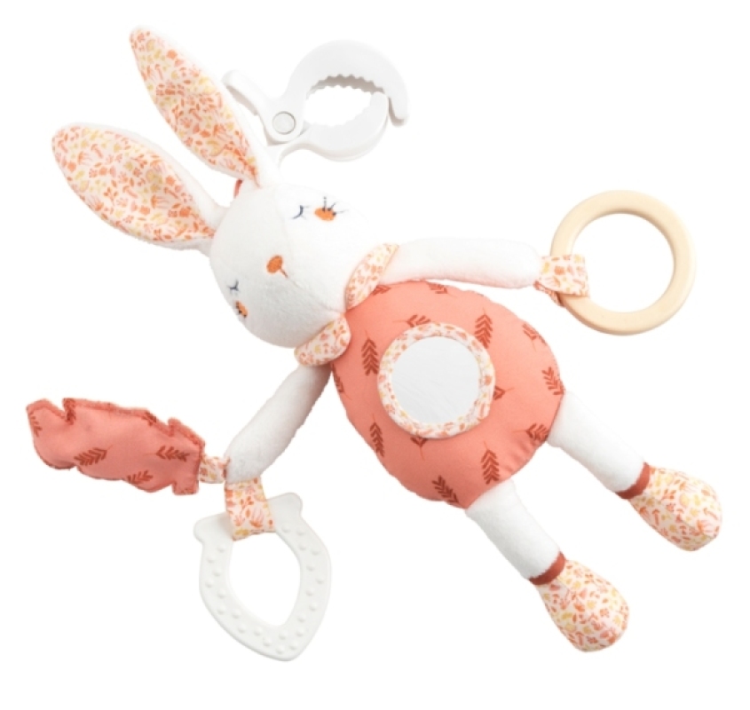 Peluche Activité Lapin Esmée Sauthon Peluche Activité Lapin Esmée de chez Sauthon, collection Esmee