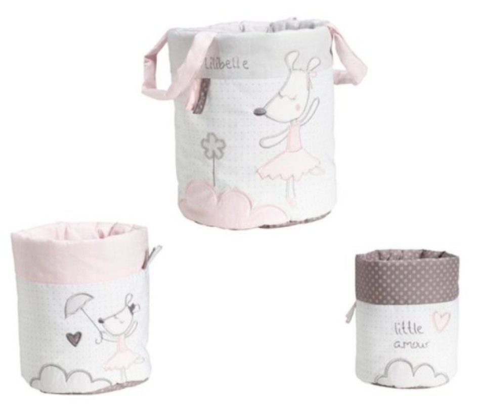 Sauthon Set de 3 Panières Lilibelle Sauthon Set de 3 Panières Lilibelle