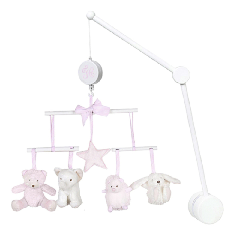 Mobile Musical Rose Pâle Tartine et Chocolat Mobile Musical Rose Pâle de chez Tartine et Chocolat, collection Eveil et Sommeil