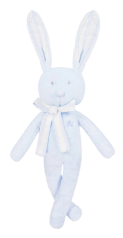 Tartine et Chocolat Peluche Lapin Augustin Bleu 25 cm 25cm 