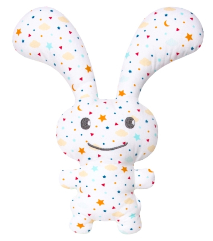 Peluche Lapin Hochet Funny Etoiles 24 cm Trousselier Peluche Lapin Hochet Funny Etoiles 24 cm de chez Trousselier, collection Funny Bunny