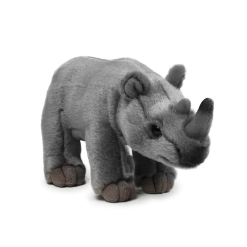 Peluche Rhinocéros 30 cm de chez WWF, collection La Savane WWF