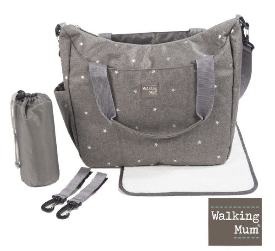 Sac à Langer Gaby Gris Walking Mum Sac à Langer Gaby Gris de chez Walking Mum, collection Gaby Baby