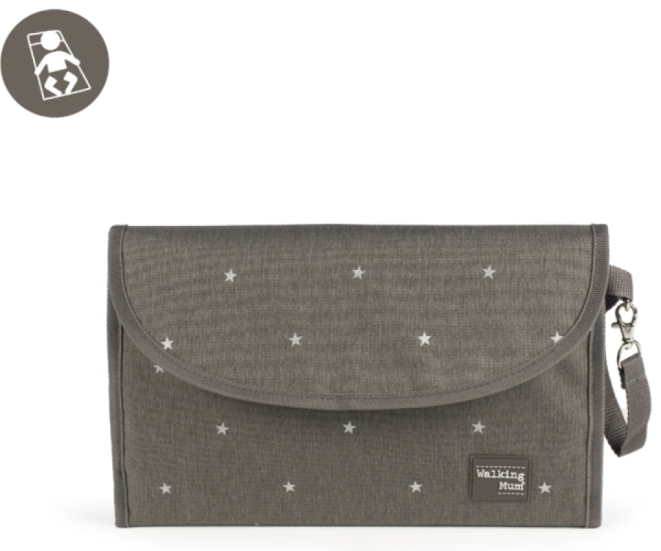 Tapis de Change Gaby Gris Walking Mum Tapis de Change Gaby Gris de chez Walking Mum, collection Gaby Baby