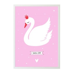 Affiche Cygne 50 x 70 cm