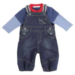 Ensemble Salopette et Tee-Shirt Indigo Trip