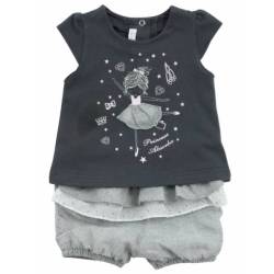 Ensemble Tee-Shirt et Short Gris