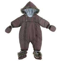 Pilote à Capuche Garçon Marron