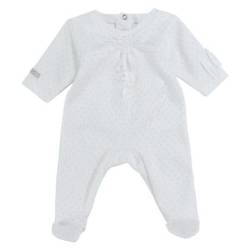 Pyjama Blanc Coton Biologique 6 Mois