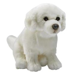 Peluche Chien Montagnes des Pyrénées Assis - 30 cm