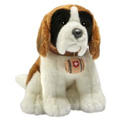 Peluche Chien St Bernard Assis - 30 cm