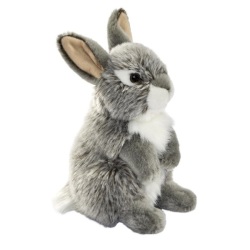 Peluche Lapin Gris - 17 cm