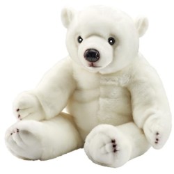 Peluche Ourson Flocon - 80 cm