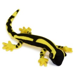 Peluche Salamandre Jaune Noire - 35 cm