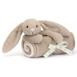 Doudou Couverture Lapin Beige Bashful