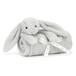 Doudou Couverture Lapin Gris Bashful
