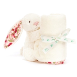 Doudou Lapin Crème Berry Bashful Blossom