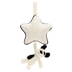 Peluche Musicale Chien Noir et Blanc Bashful