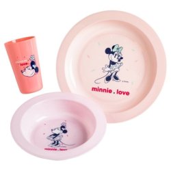 Coffret Repas Bébé Minnie Confettis