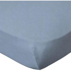 Drap Housse Bleu Ciel - 60x120 cm