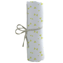 Drap Housse Imprimé Noeuds Vert - 70x140 cm