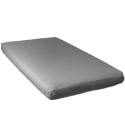 Lot de 2 Draps Housse Blanc et Gris - 70x140 cm