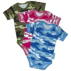 Body Bébé Camouflage Rose