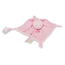 Doudou Lapin Lange Misty Rose