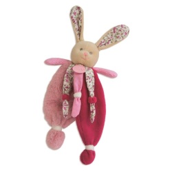 Doudou Lapin Poupi Rose