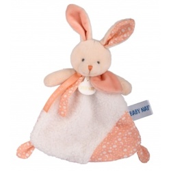 Doudou Lapin Saumon Phosphorescent