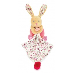 Doudou Pantin Lapin Poupi Rose