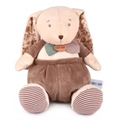 Peluche Lapin Poupi Nature - 35 cm