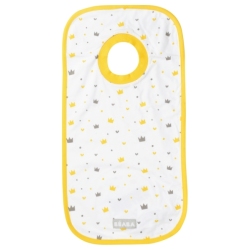 Bavoir Coton Couronnes Jaune