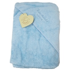 Tablier Cape de Bain Nature Bleu - 100x70 cm